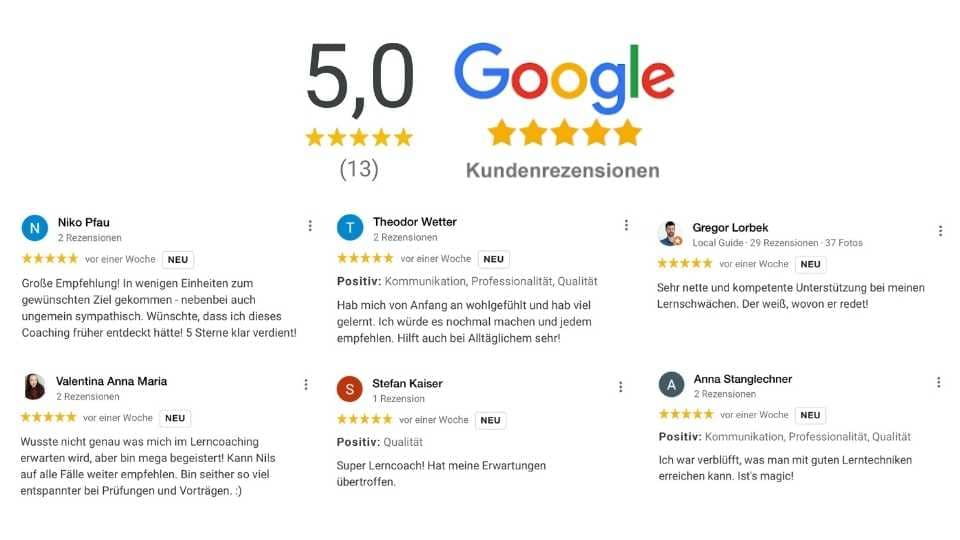 Niels Cimpa Lerncoaching Google Bewertungen 